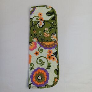 Longaberger Homestead Hot Tool Holder For Flat Iron Or Curling Iron Floral Berry